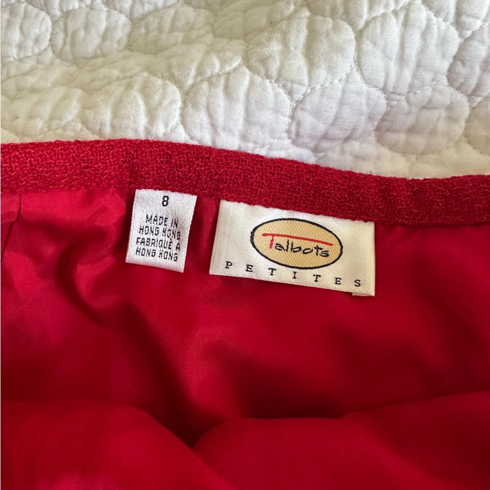 Talbots Red Midi Skirt - Picture 2 of 2